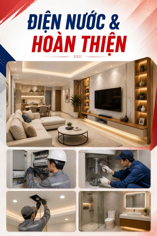 Điện nước & hoàn thiện