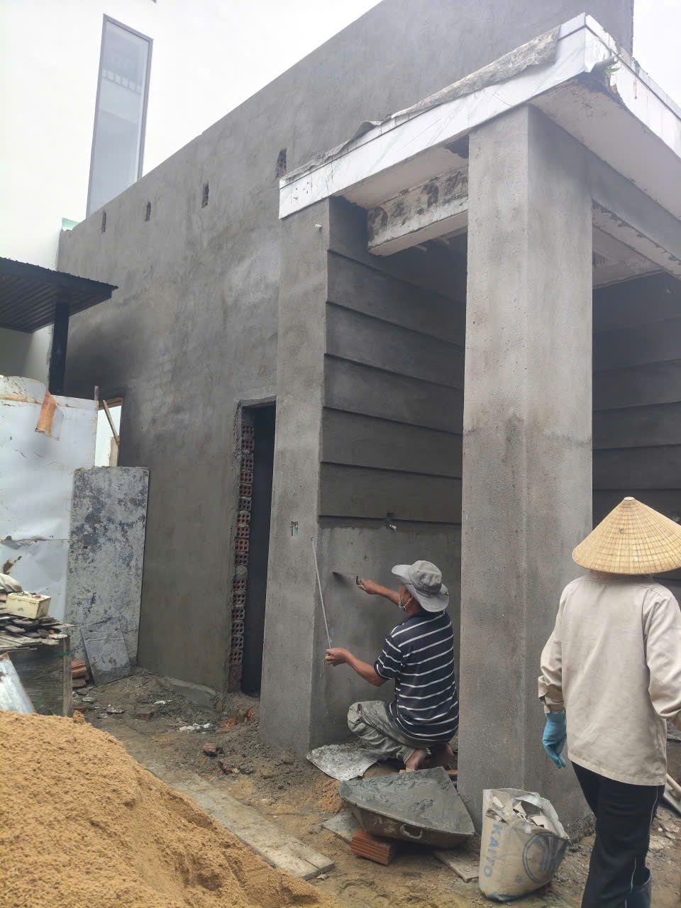 Quá trình thi công cải tạo nhà